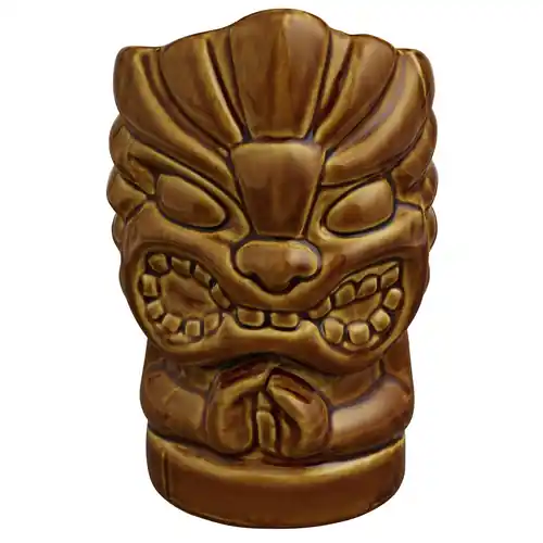Tiki-Becher Rangi 85 cl braun mit Relief Zertifiziert